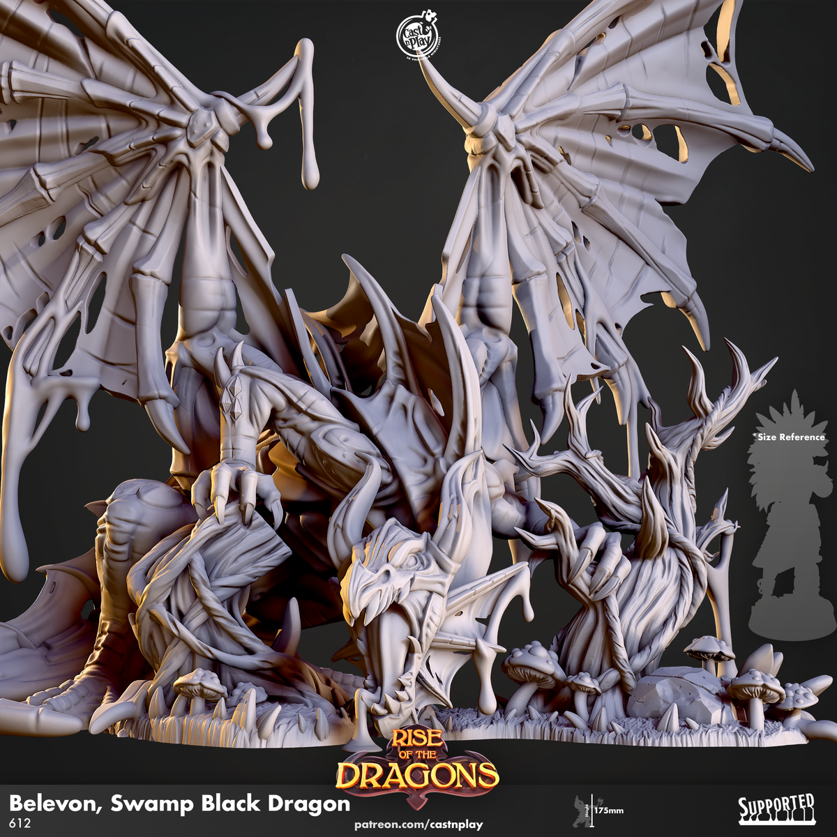 Andelig, Dragão Roxo Psiquico - Rise of the Dragons - Cast n Play